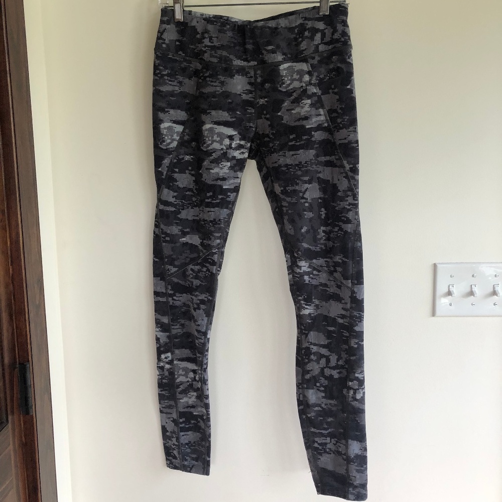 North Face Camo block leggings